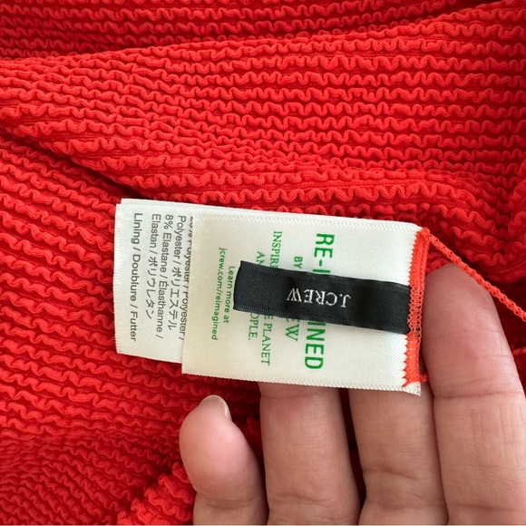 J.Crew Textured Scoop Neck One-piece Swimsuit - Picture 8 of 8